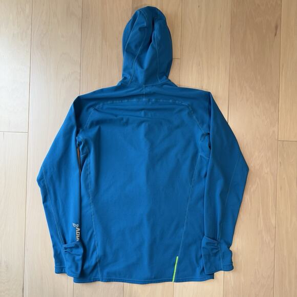 Inov8 VentureLite Mid Hoodie L Blue Full Zip Lightweight Hooded Outerwear - Picture 9 of 10